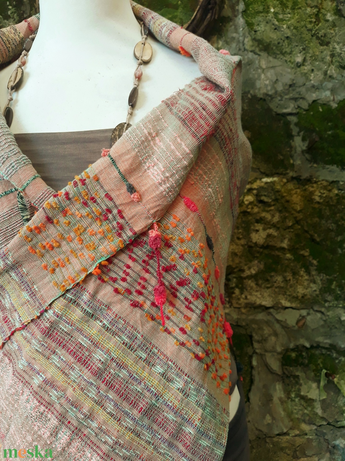 Barack-korall őszi-téli sálkendő - ruha & divat - sál, sapka, kendő - sál - Meska.hu Barack-korall őszi-téli sálkendő - ruha & divat - sál, sapka, kendő - sál - Meska.hu