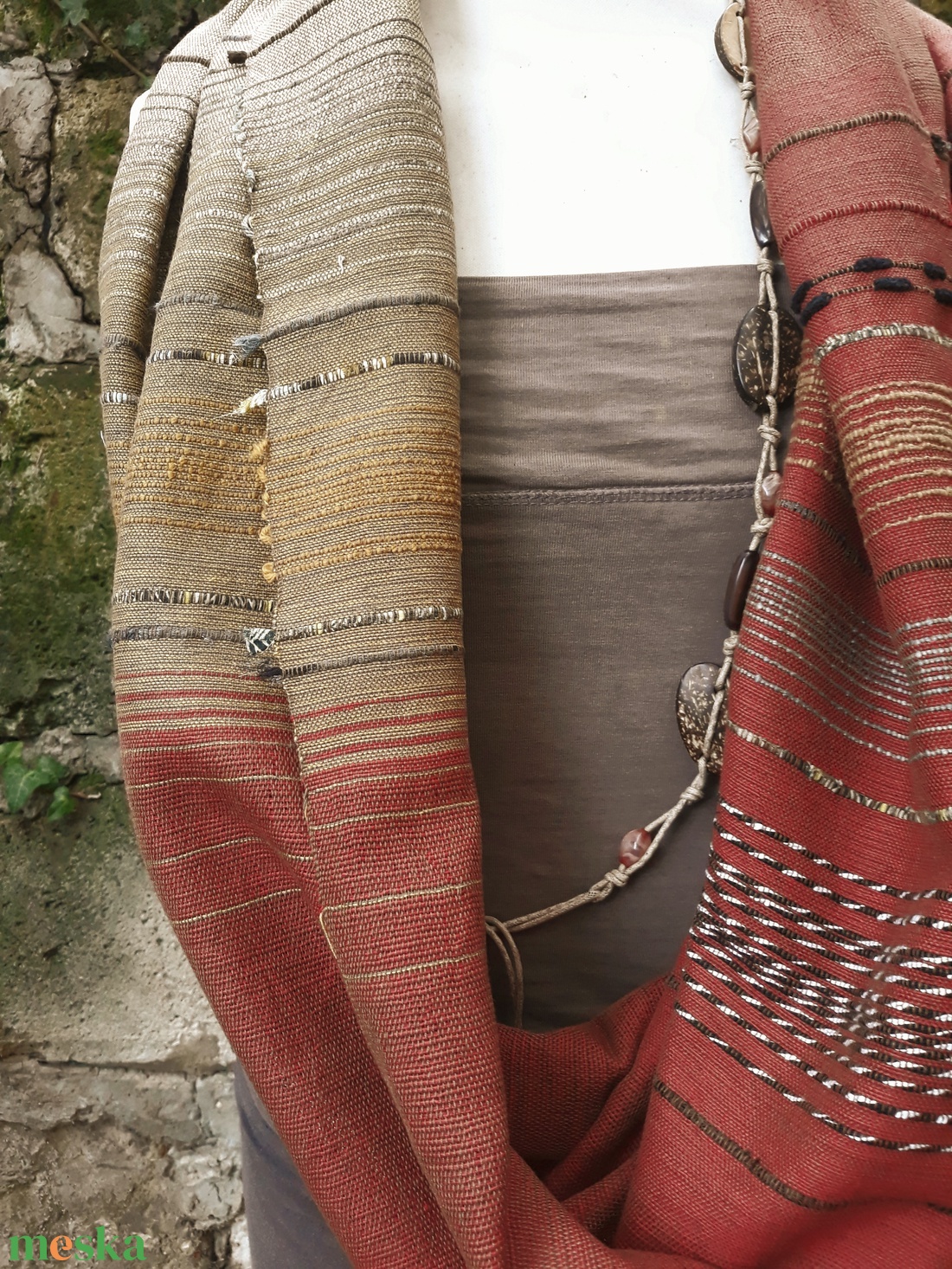 Karamell- rőtvörös körkendő - ruha & divat - sál, sapka, kendő - kendő - Meska.hu Karamell- rőtvörös körkendő - ruha & divat - sál, sapka, kendő - kendő - Meska.hu