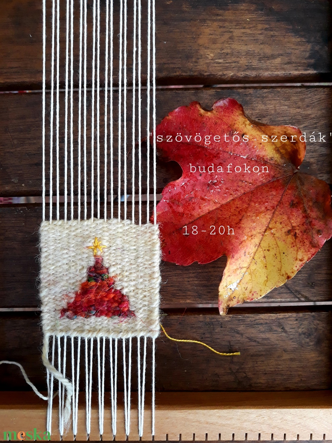 Szövögetős szerdák-ajándékkártya - diy (csináld magad) - workshop & tanfolyam - Meska.hu