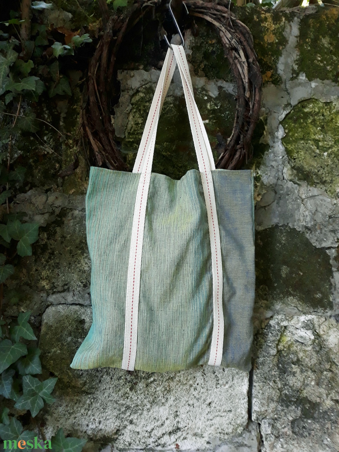 Menta-almazöld pamut szatyor - táska & tok - bevásárlás & shopper táska - shopper, textiltáska, szatyor - Meska.hu Menta-almazöld pamut szatyor - táska & tok - bevásárlás & shopper táska - shopper, textiltáska, szatyor - Meska.hu