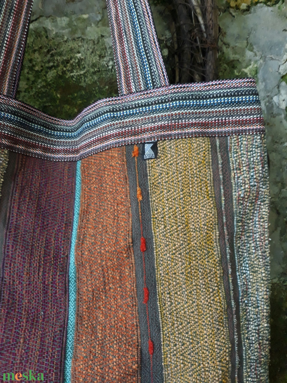 Szalagfüles pakolós földszínekben - táska & tok - bevásárlás & shopper táska - shopper, textiltáska, szatyor - Meska.hu Szalagfüles pakolós földszínekben - táska & tok - bevásárlás & shopper táska - shopper, textiltáska, szatyor - Meska.hu