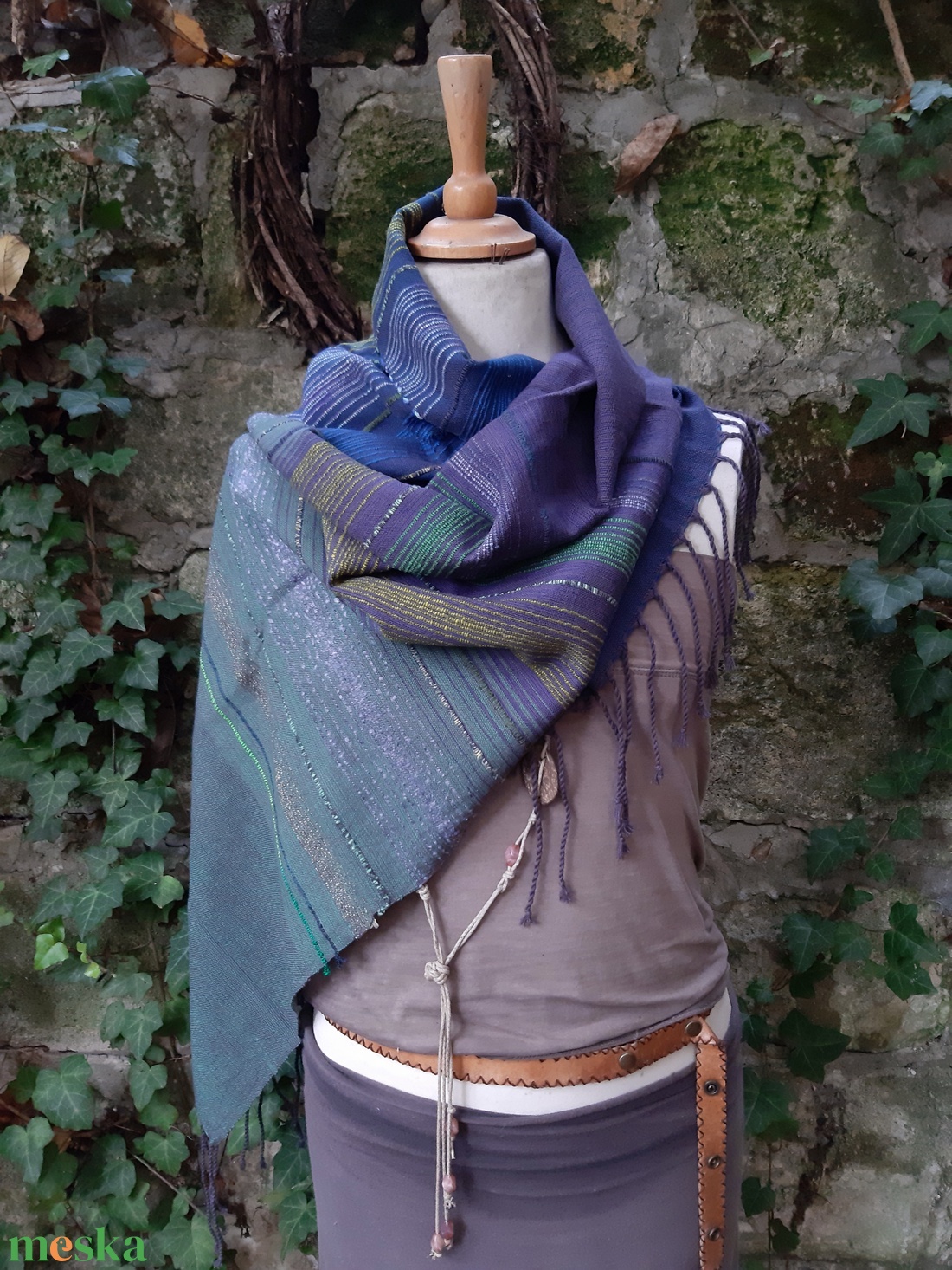 Erdőhangulatú -kendő - ruha & divat - sál, sapka, kendő - kendő - Meska.hu