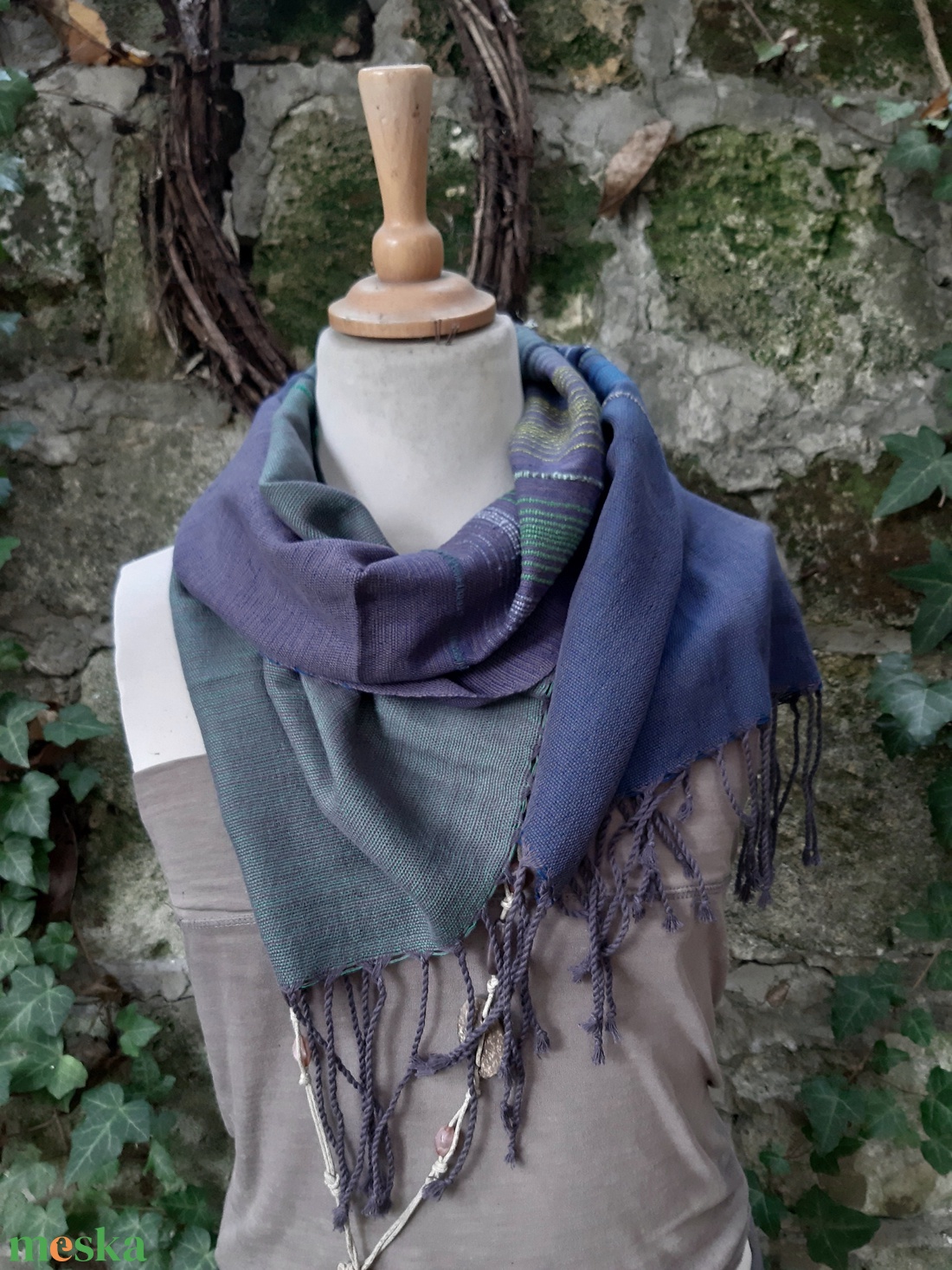 Erdőhangulatú -kendő - ruha & divat - sál, sapka, kendő - kendő - Meska.hu