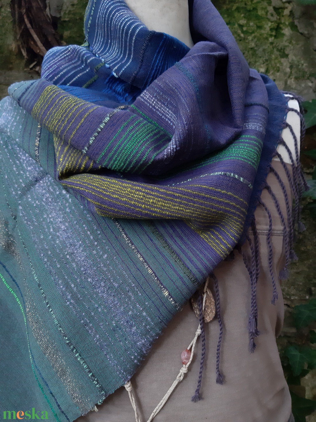 Erdőhangulatú -kendő - ruha & divat - sál, sapka, kendő - kendő - Meska.hu