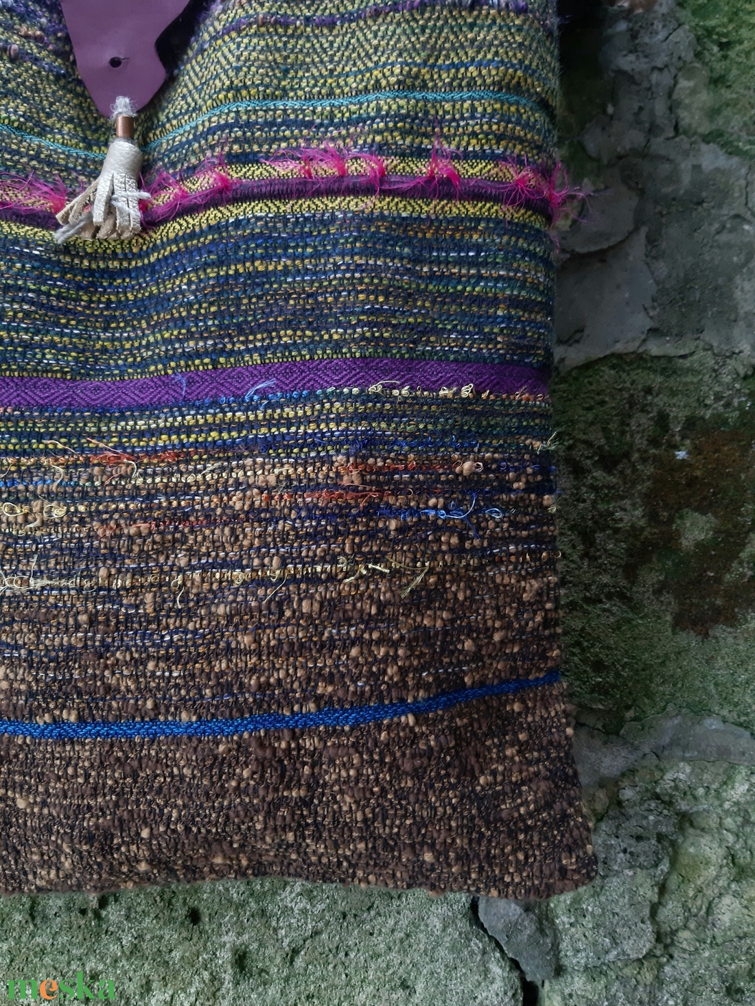 Lilabarna átmenetes újraszatyor - táska & tok - bevásárlás & shopper táska - shopper, textiltáska, szatyor - Meska.hu