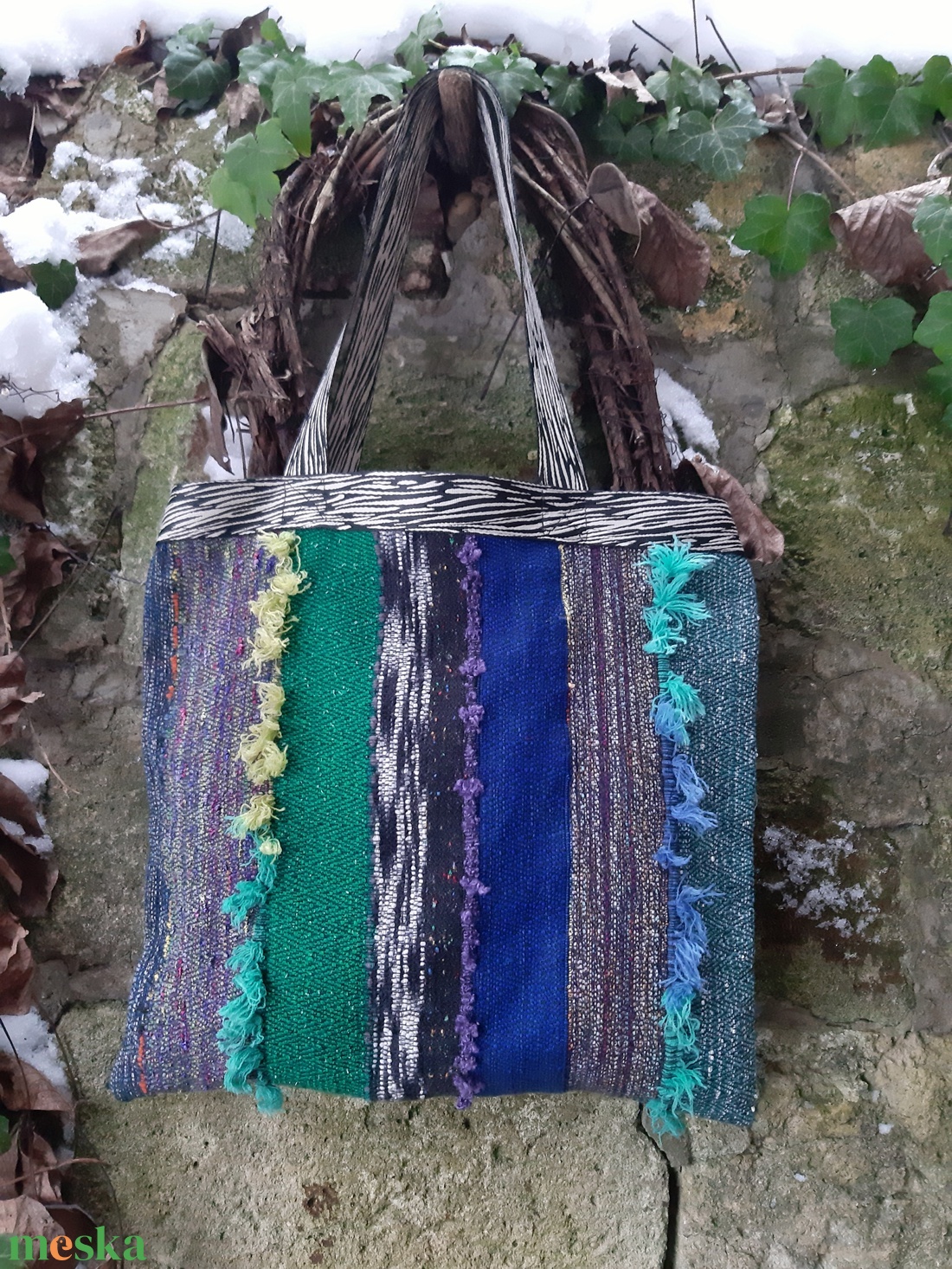 Zebratatyó- pakolós   - táska & tok - bevásárlás & shopper táska - shopper, textiltáska, szatyor - Meska.hu