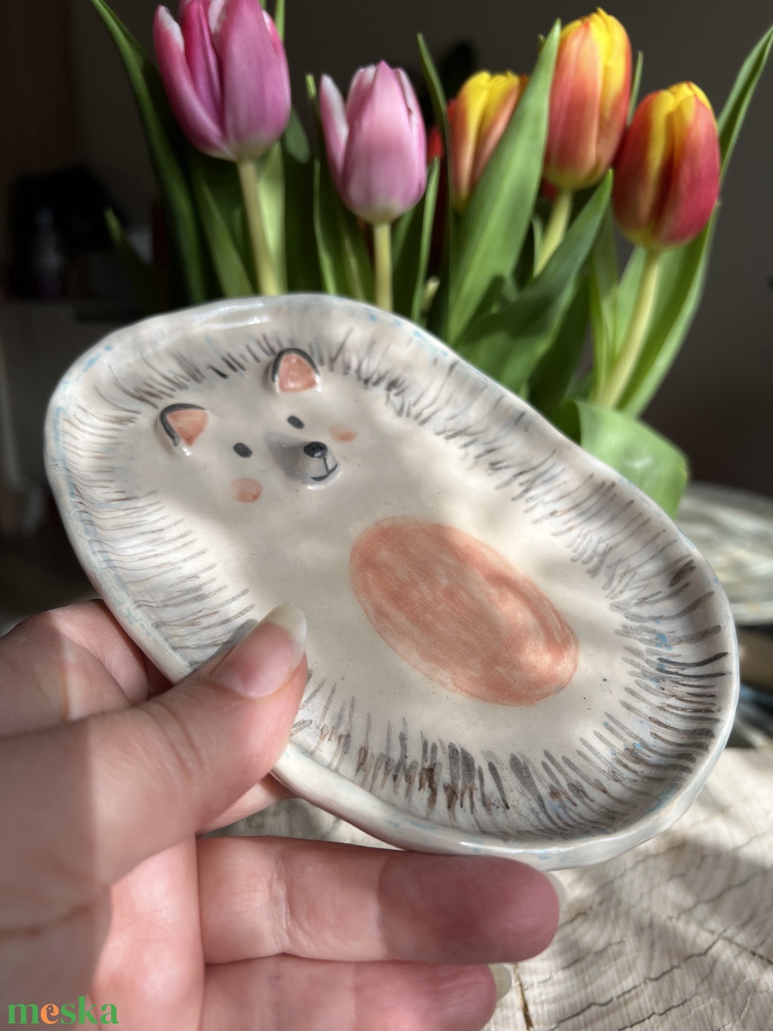 Kézműves gyerek tálka nassoláshoz (11x16 cm) - otthon & életmód - konyhafelszerelés, tálalás - tálalás - tányér & étkészlet - Meska.hu