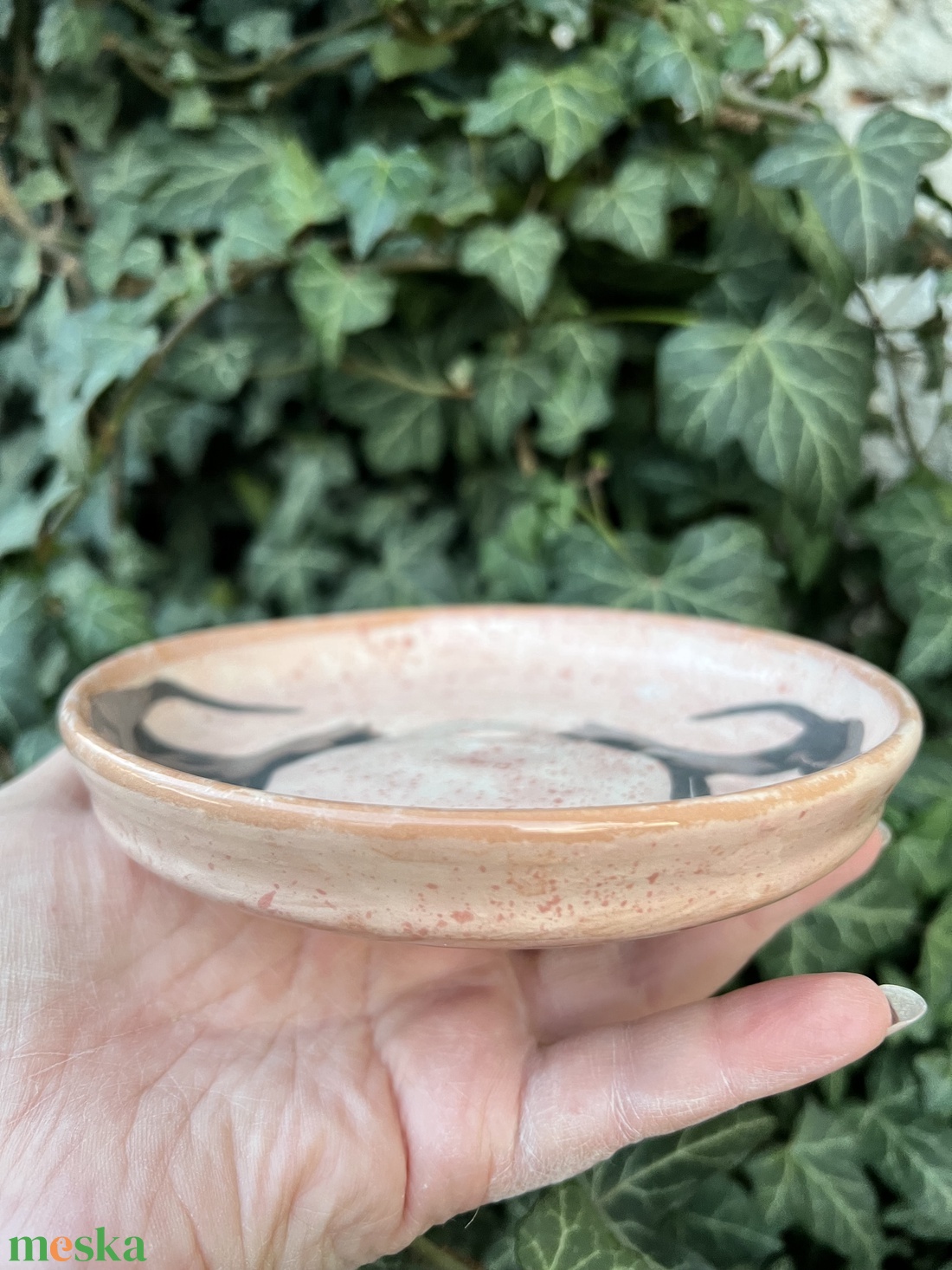 Kézzel festett  kerámia tál � Fekete macskák  - otthon & életmód - konyhafelszerelés, tálalás - tálalás - tányér & étkészlet - Meska.hu