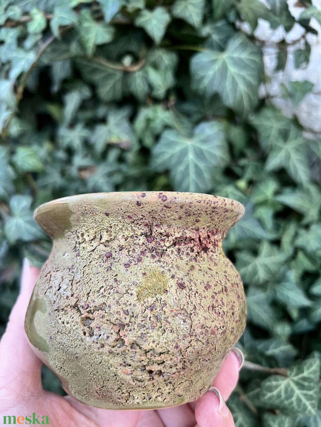 Rusztikus Váza egyedi textúrával - otthon & életmód - virágdekoráció - virágtartó - váza - Meska.hu