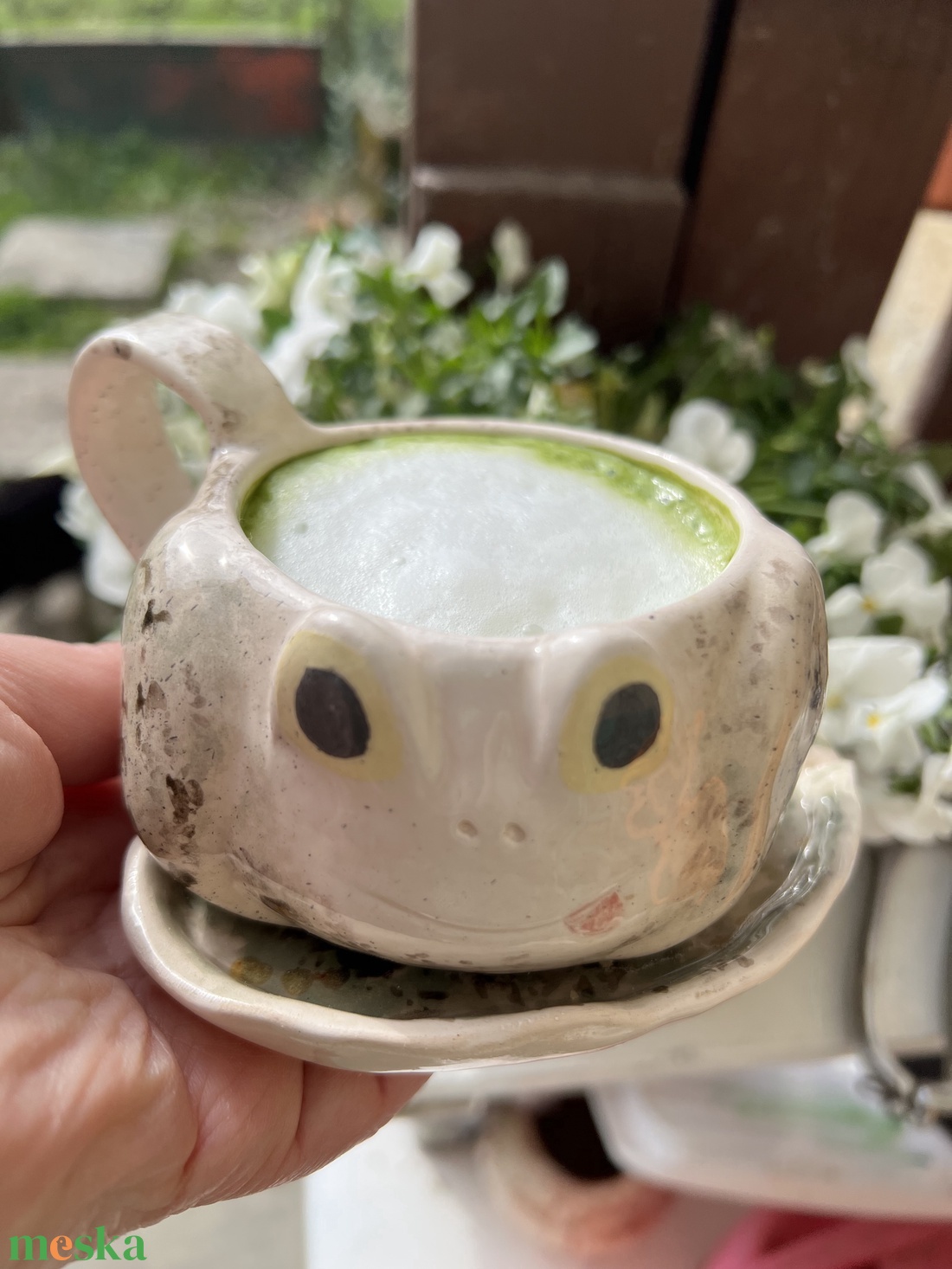 Mini Békás Eszpresszó Készlet � Bögre és Kistányér (180 ml) - otthon & életmód - konyhafelszerelés, tálalás - tálalás - bögre & csésze - Meska.hu