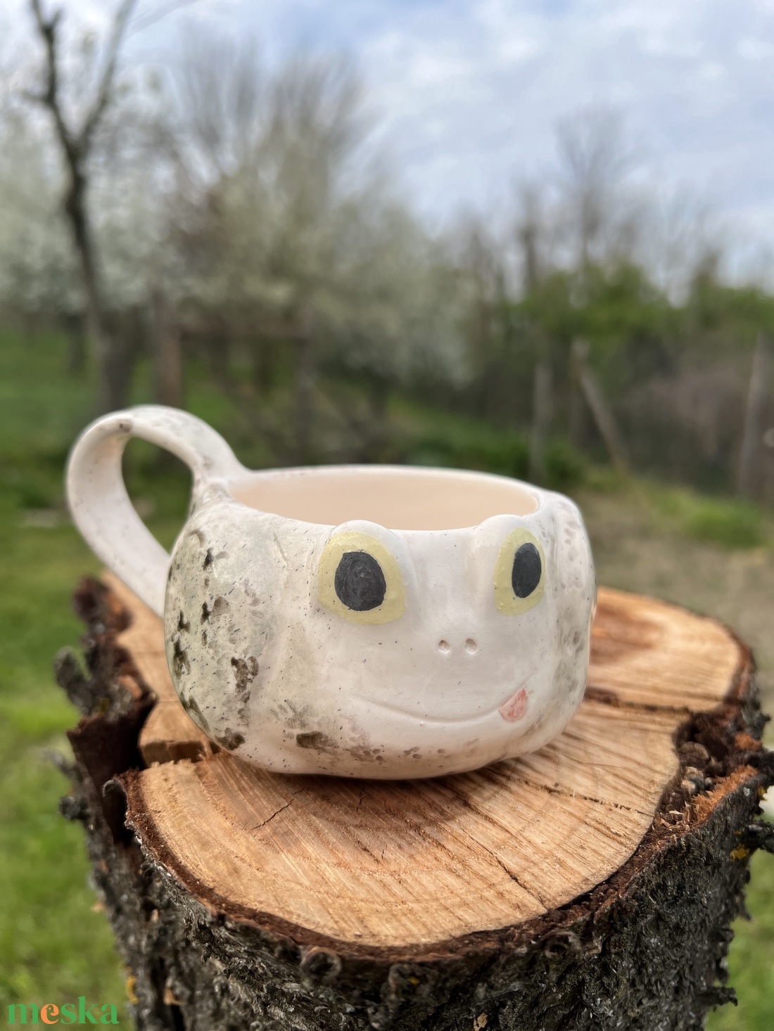 Mini Békás Eszpresszó Készlet � Bögre és Kistányér (180 ml) - otthon & életmód - konyhafelszerelés, tálalás - tálalás - bögre & csésze - Meska.hu