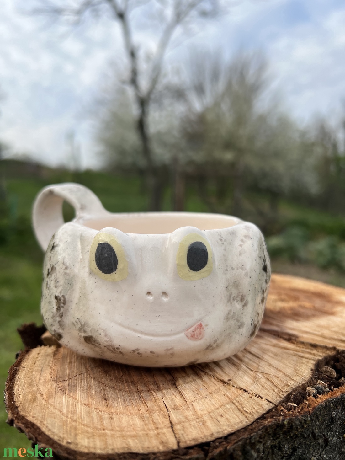 Mini Békás Eszpresszó Készlet � Bögre és Kistányér (180 ml) - otthon & életmód - konyhafelszerelés, tálalás - tálalás - bögre & csésze - Meska.hu
