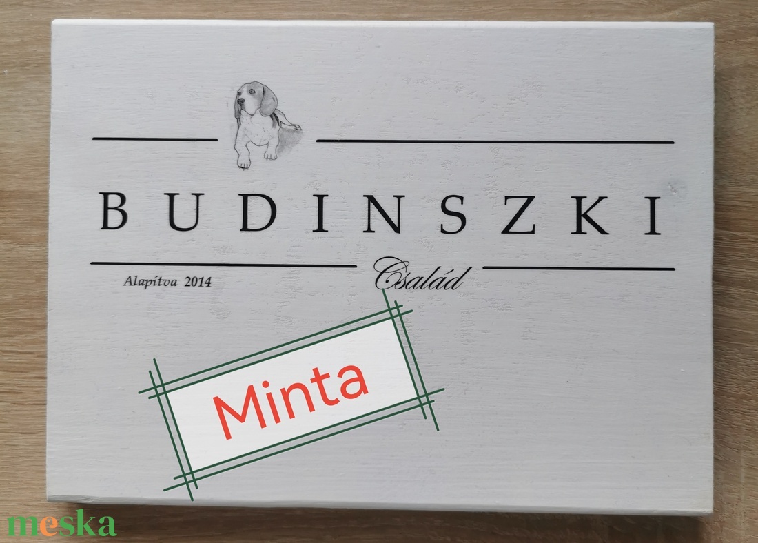 Fali kulcstartó családi név  - otthon & életmód - dekoráció - fali és függő dekoráció - fali kulcstartó - Meska.hu