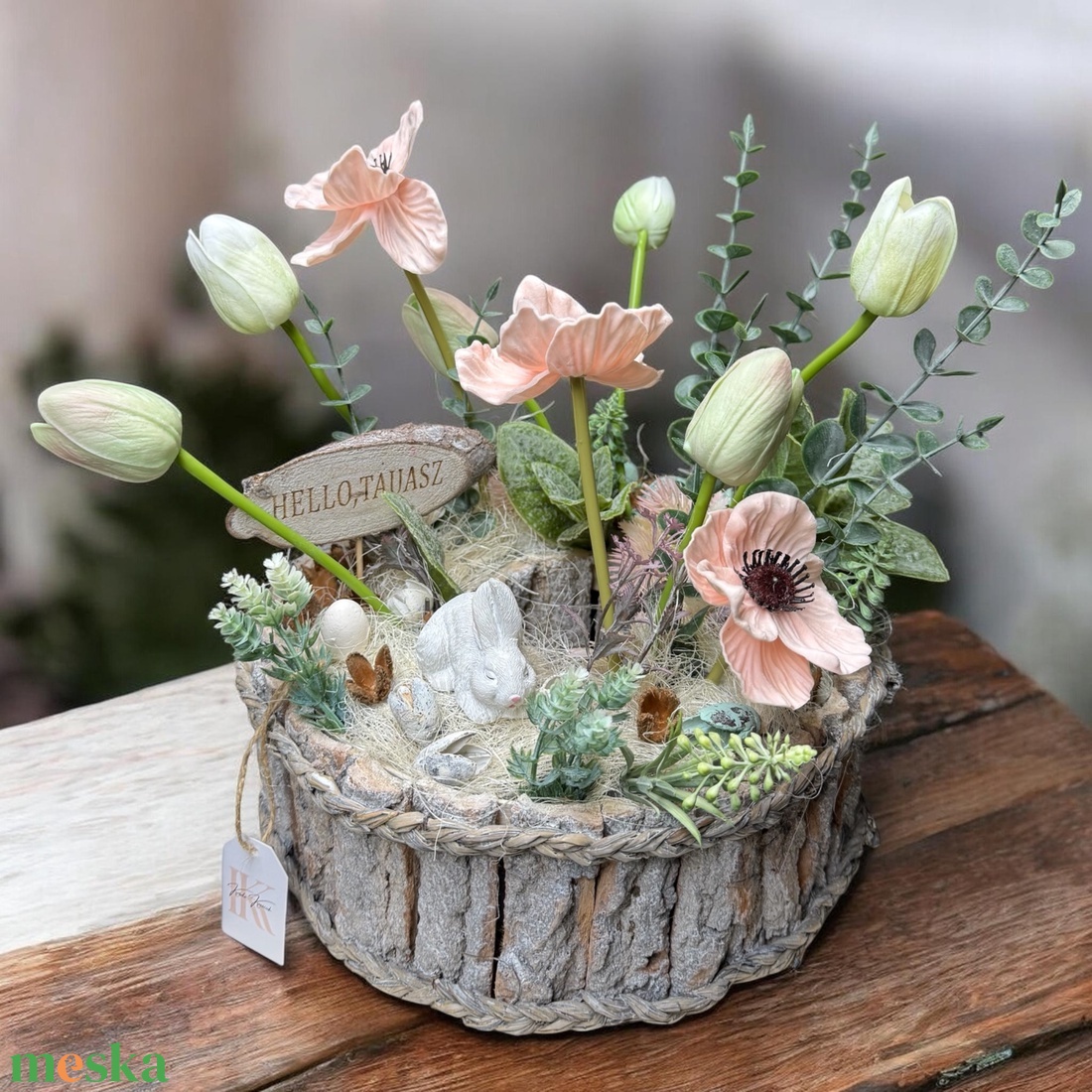 �� Tavaszi Fészek �� asztaldísz - ünnepi díszek, dekorációk - húsvéti díszek és dekorációk - húsvéti asztaldíszek - Meska.hu