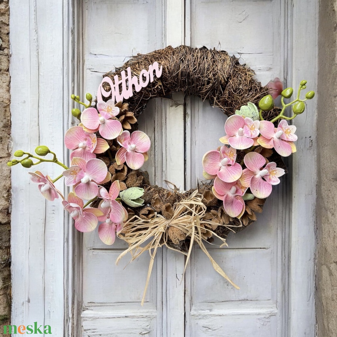 Tavaszi kopogtató - otthon & életmód - dekoráció - ajtó- és ablak dekoráció - ajtódísz & kopogtató - Meska.hu