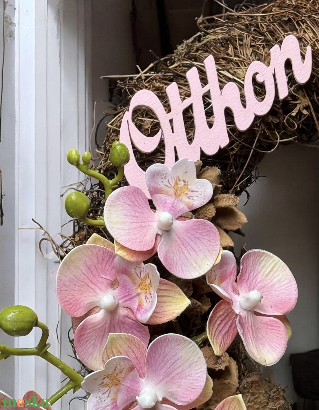 Tavaszi kopogtató - otthon & életmód - dekoráció - ajtó- és ablak dekoráció - ajtódísz & kopogtató - Meska.hu