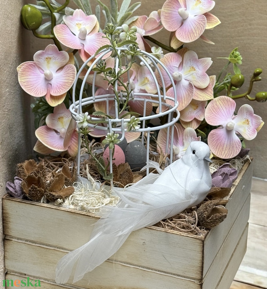  Tavaszi Madárkert  - otthon & életmód - dekoráció - asztal és polc dekoráció - asztaldísz - Meska.hu