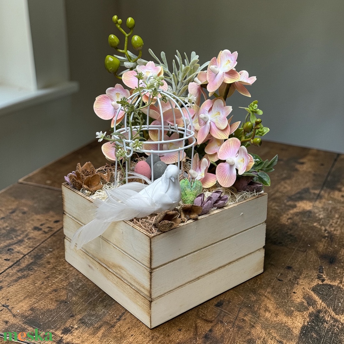  Tavaszi Madárkert  - otthon & életmód - dekoráció - asztal és polc dekoráció - asztaldísz - Meska.hu