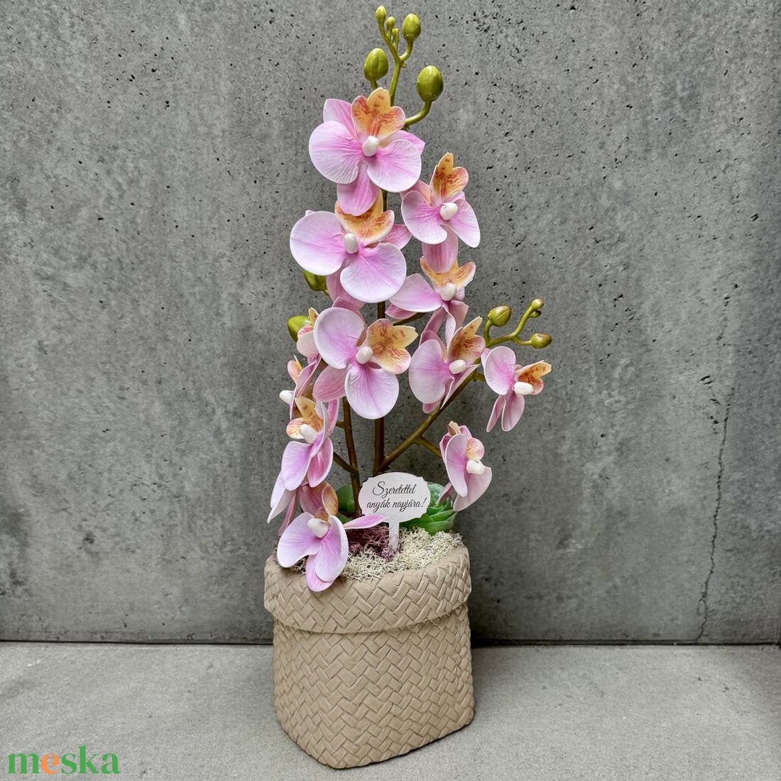 Orchidea dekor - otthon & életmód - dekoráció - asztal és polc dekoráció - asztaldísz - Meska.hu
