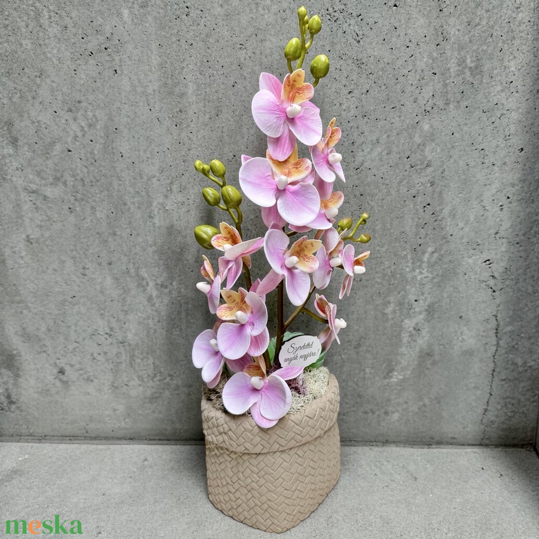 Orchidea dekor - otthon & életmód - dekoráció - asztal és polc dekoráció - asztaldísz - Meska.hu