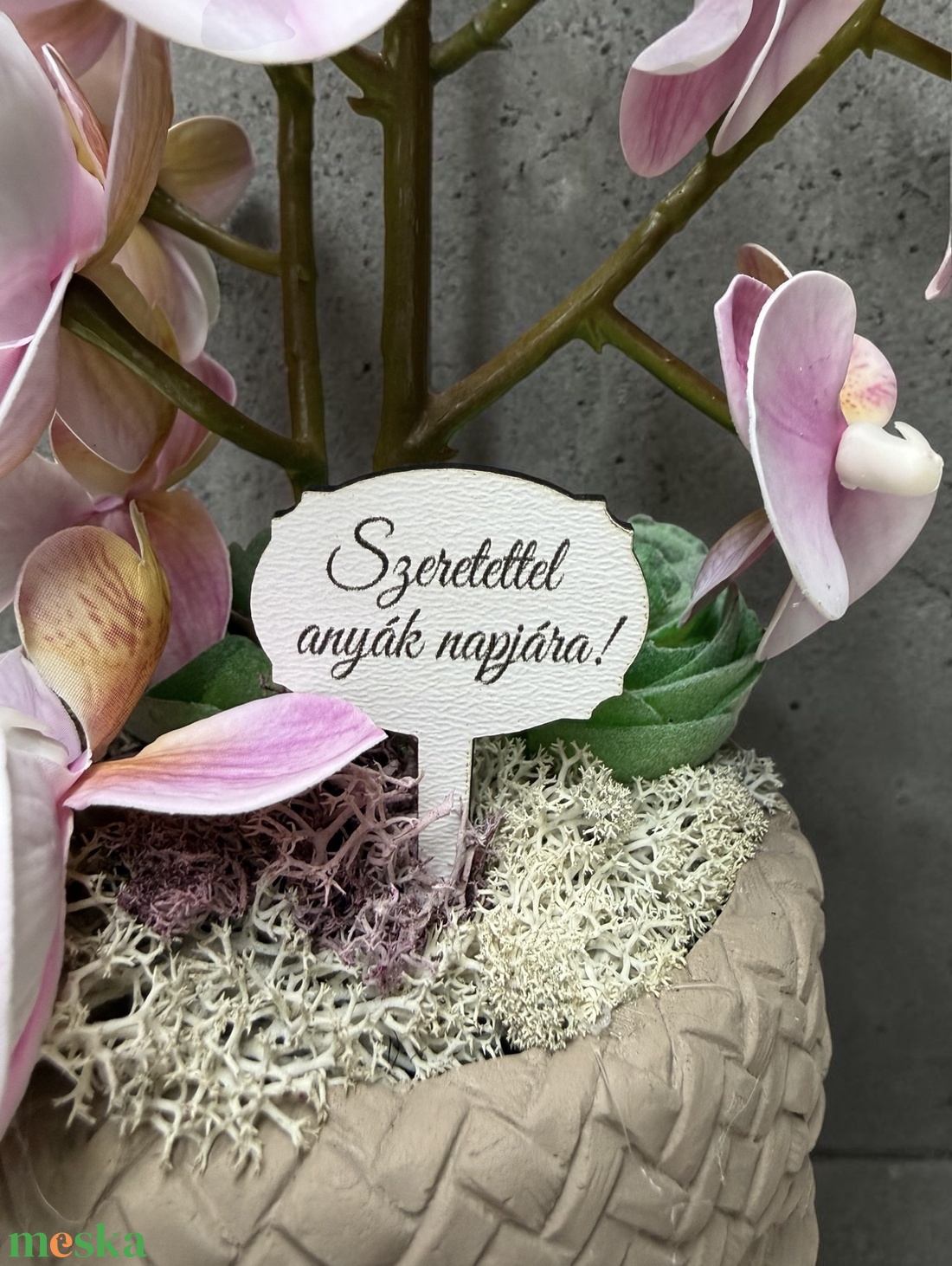 Orchidea dekor - otthon & életmód - dekoráció - asztal és polc dekoráció - asztaldísz - Meska.hu