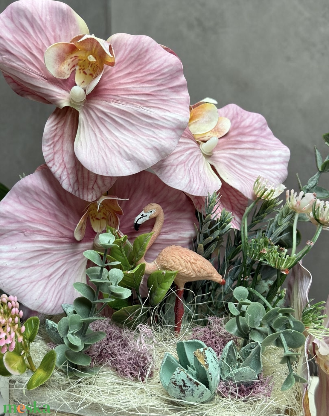 � Flamingó Orchidea Box  - otthon & életmód - dekoráció - asztal és polc dekoráció - asztaldísz - Meska.hu