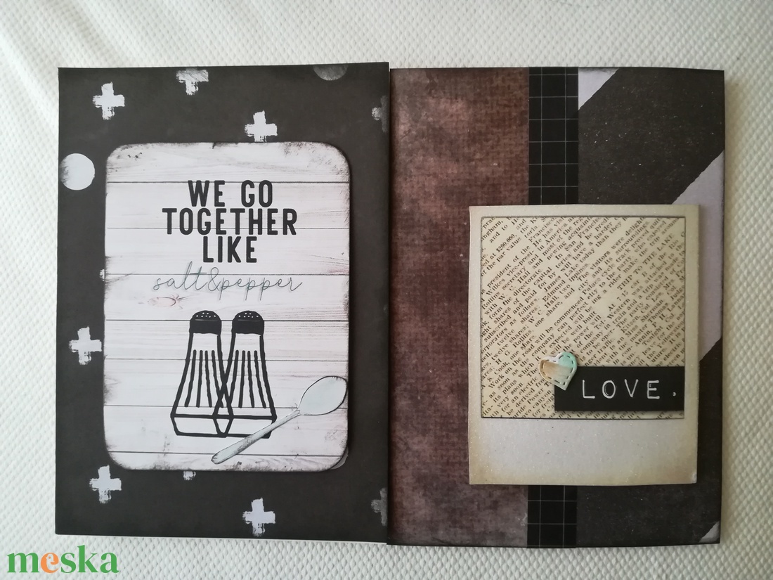 Together Love - 2 képeslap férfiaknak - otthon & életmód - papír, írószer - ajándékozás kellékei - képeslap, üdvözlőlap - Meska.hu