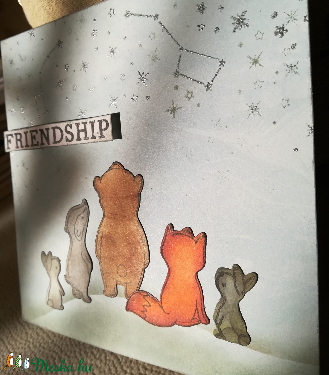 FRIENDSHIP - BARÁTSÁG - 1 db képeslap  - otthon & életmód - papír, írószer - ajándékozás kellékei - képeslap, üdvözlőlap - Meska.hu