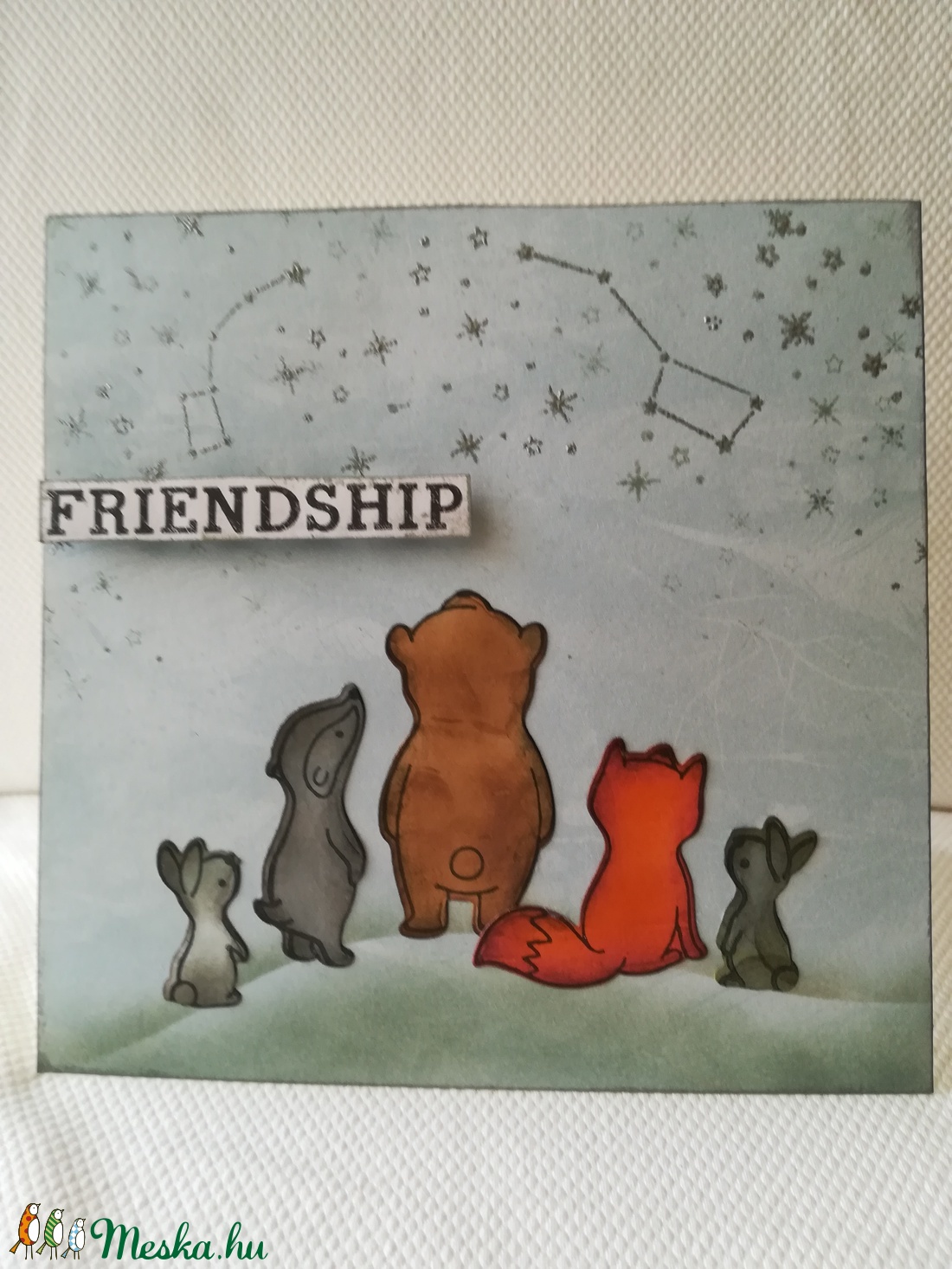 FRIENDSHIP - BARÁTSÁG - 1 db képeslap  - otthon & életmód - papír, írószer - ajándékozás kellékei - képeslap, üdvözlőlap - Meska.hu