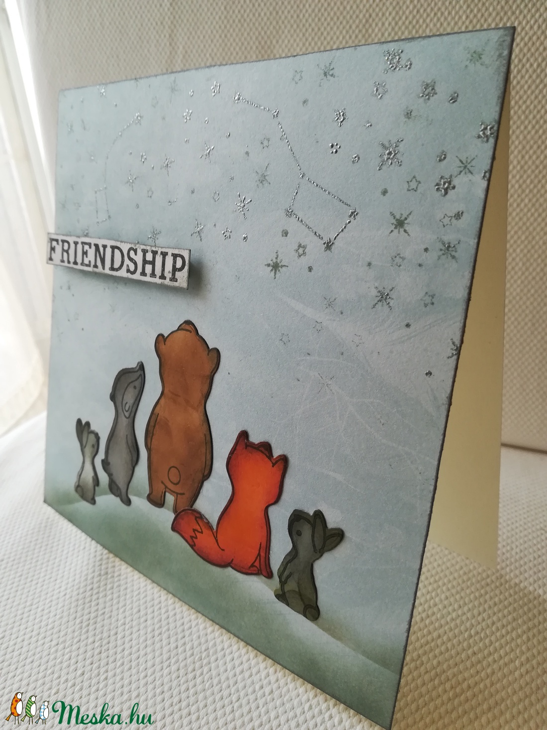 FRIENDSHIP - BARÁTSÁG - 1 db képeslap  - otthon & életmód - papír, írószer - ajándékozás kellékei - képeslap, üdvözlőlap - Meska.hu