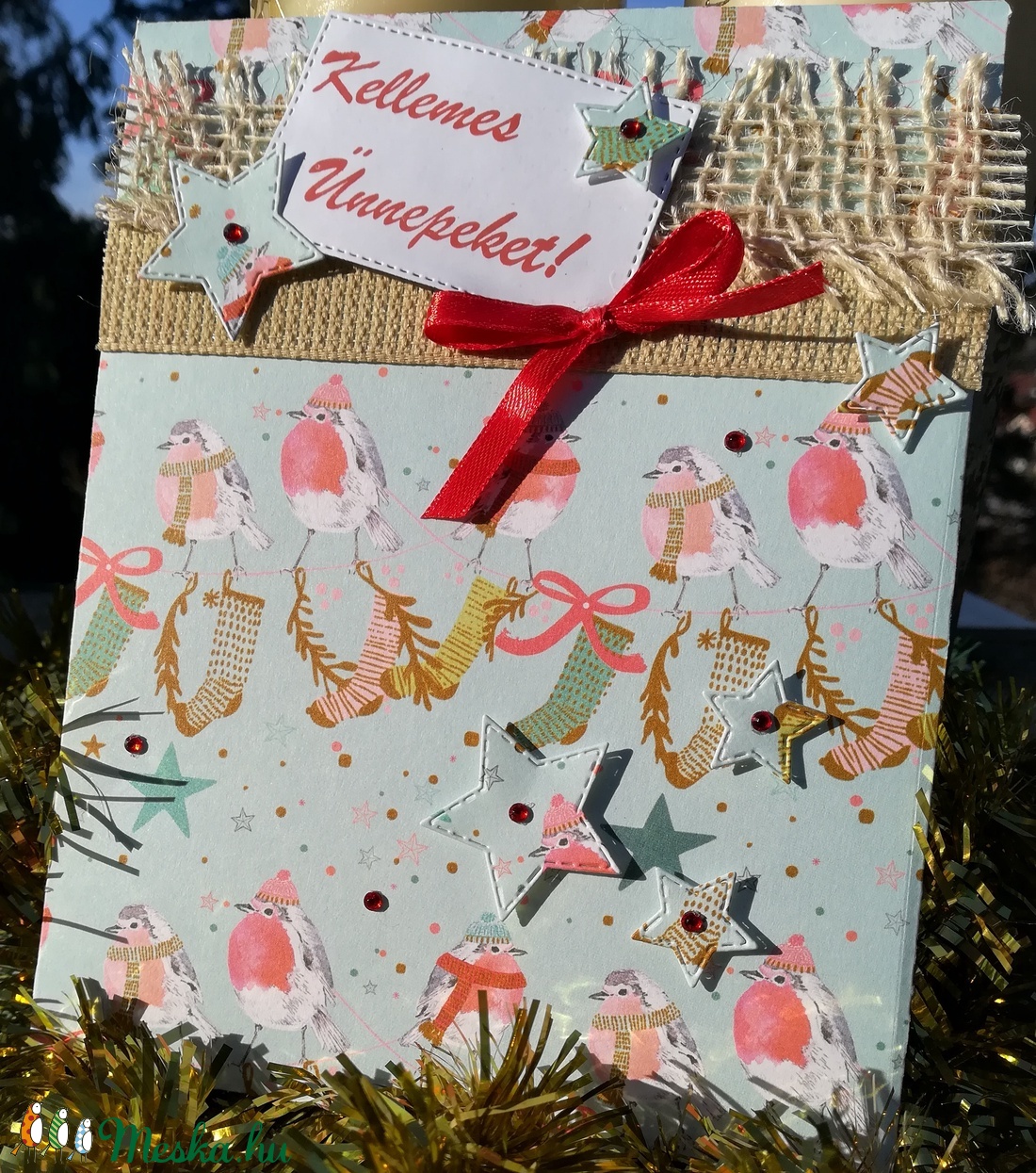 KARÁCSONYI AJÁNDÉKTASAK - ajándék- vagy pénzátadó papírtasak - karácsony - karácsonyi ajándékozás - karácsonyi ajándékcsomagolás - Meska.hu