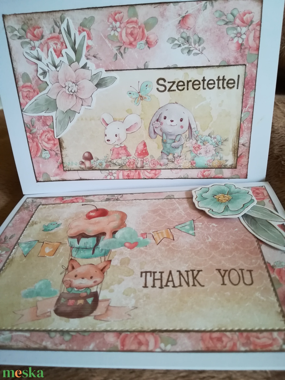 ERDEI ÁLLATOK - szeretettel, thank you - 2 db képeslap - otthon & életmód - papír, írószer - Meska.hu ERDEI ÁLLATOK - szeretettel, thank you - 2 db képeslap - otthon & életmód - papír, írószer - Meska.hu