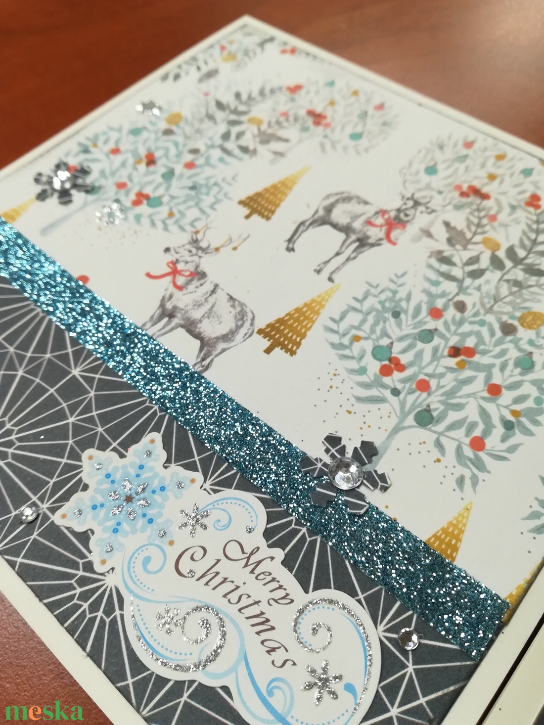 CSILLAG + ERDŐ - 2 db képeslap - karácsony - karácsonyi ajándékozás - karácsonyi képeslap, üdvözlőlap, ajándékkísérő - Meska.hu