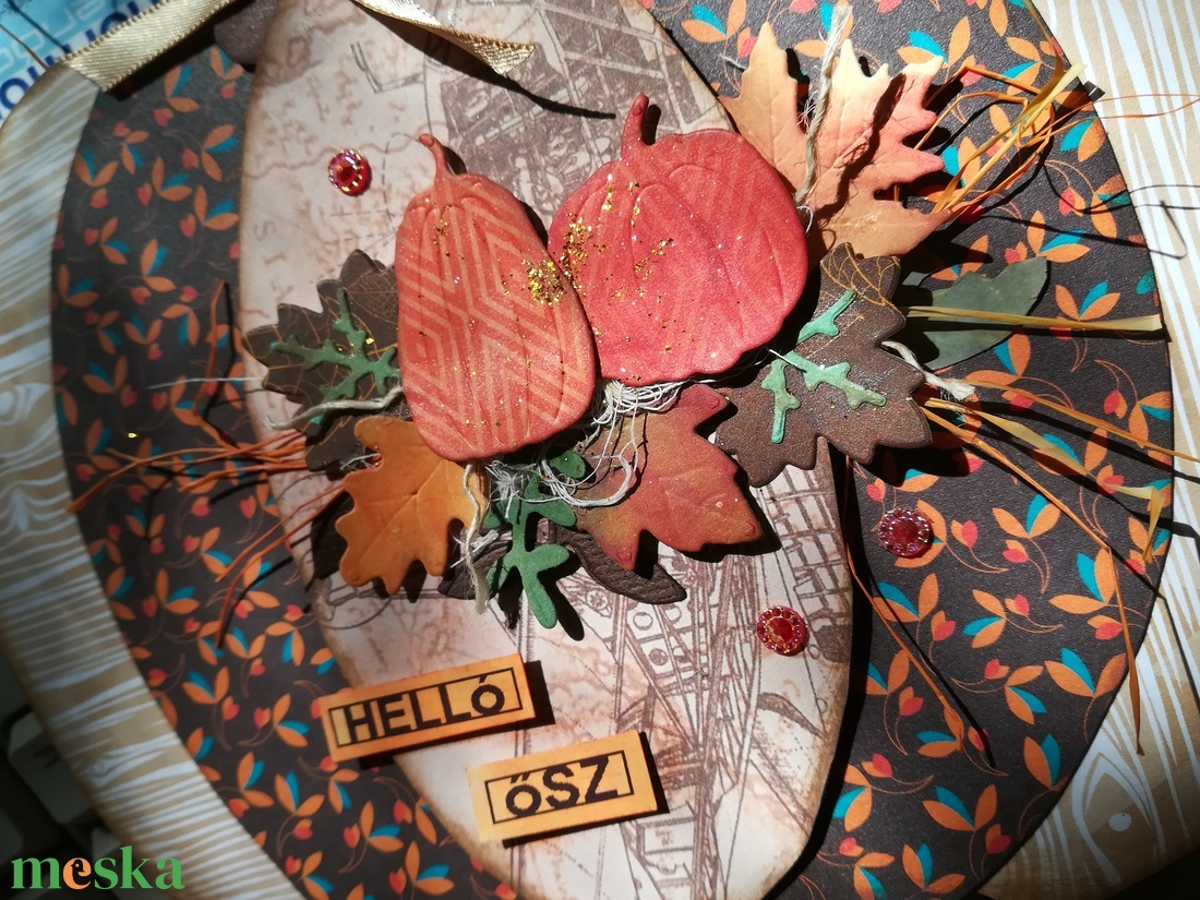 Őszi ajtódísz tök - 1 db - otthon & életmód - dekoráció - halloween - halloweeni ajtódíszek és ablakdíszek - Meska.hu Őszi ajtódísz tök - 1 db - otthon & életmód - dekoráció - halloween - halloweeni ajtódíszek és ablakdíszek - Meska.hu