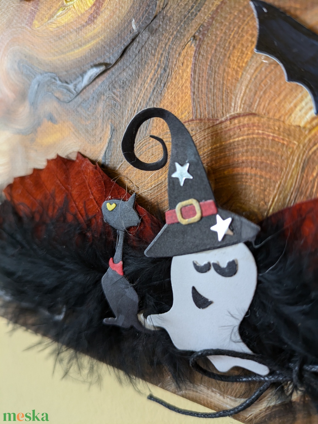 Halloween + ŐSZ  csomag - 1 falikép+ 2 db képeslap - otthon & életmód - dekoráció - dísztárgy - Meska.hu