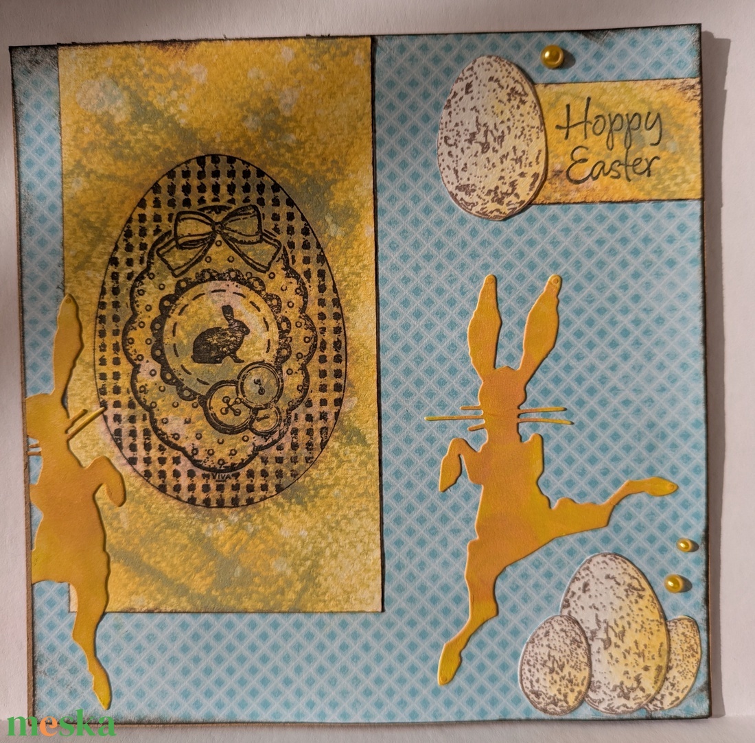 Hoppy Easter - képeslap 1 db - otthon & életmód - papír, írószer - ajándékozás kellékei - képeslap, üdvözlőlap - Meska.hu Hoppy Easter - képeslap 1 db - otthon & életmód - papír, írószer - ajándékozás kellékei - képeslap, üdvözlőlap - Meska.hu