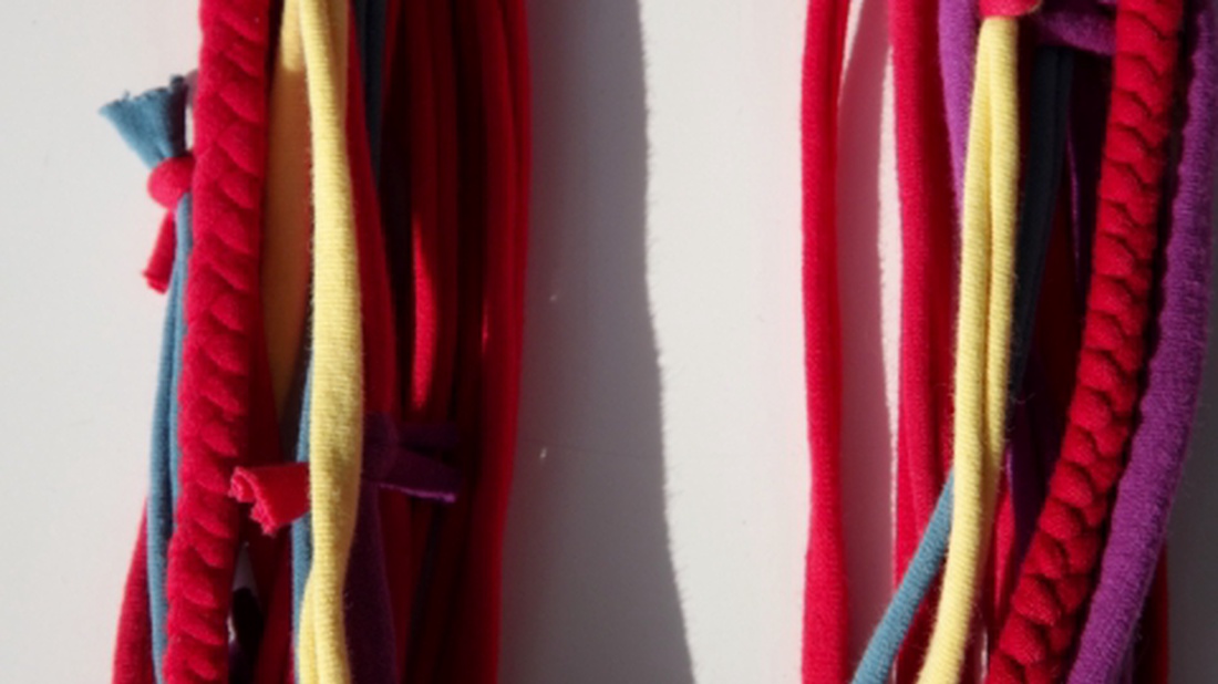 -50% AKCIÓ! Szivárvány textilnyaklánc -  - Meska.hu