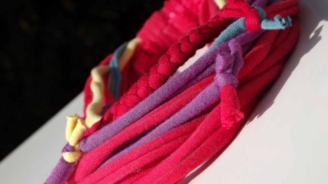 -50% AKCIÓ! Szivárvány textilnyaklánc -  - Meska.hu