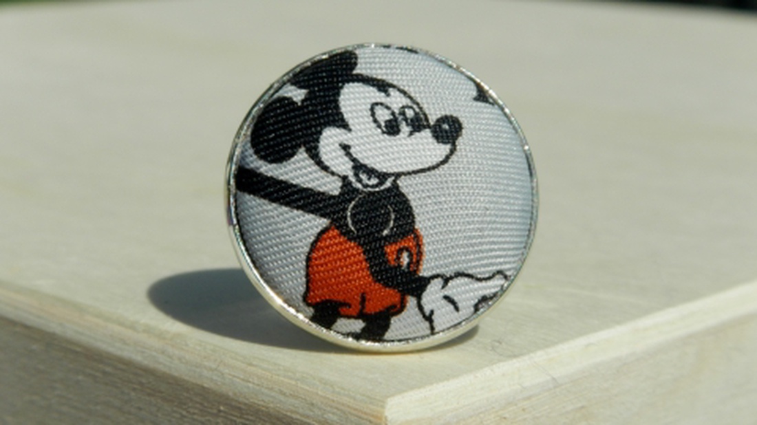 Mickey Egér  - gyűrű nyakkendőből -  - Meska.hu