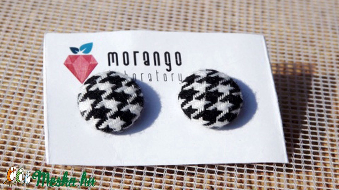 Feketén-fehéren - fülbevaló -  - Meska.hu