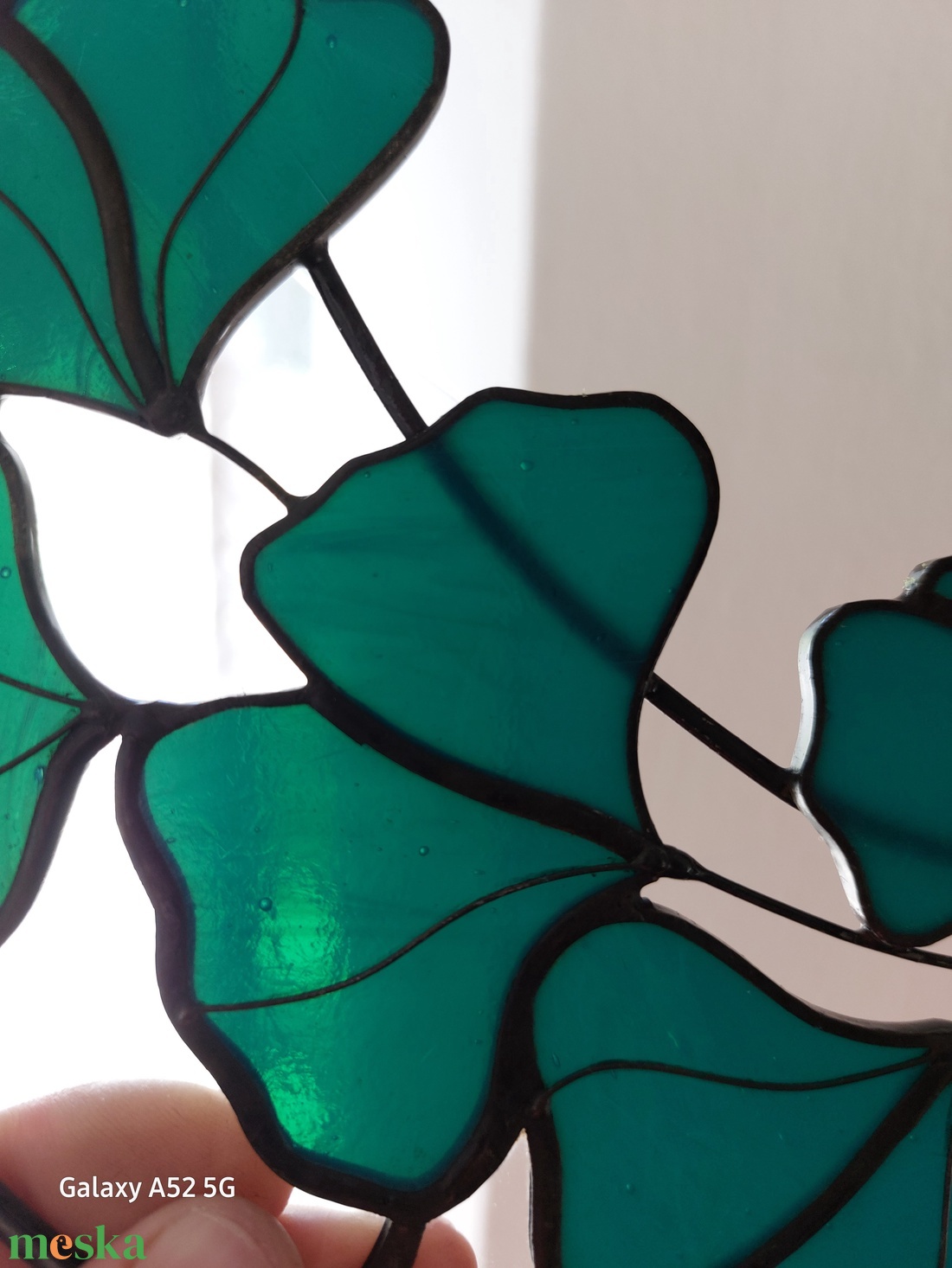 Ginkgo Biloba ablakdekor (zöldeskék) - otthon & életmód - dekoráció - fali és függő dekoráció - függődísz - Meska.hu Ginkgo Biloba ablakdekor (zöldeskék) - otthon & életmód - dekoráció - fali és függő dekoráció - függődísz - Meska.hu