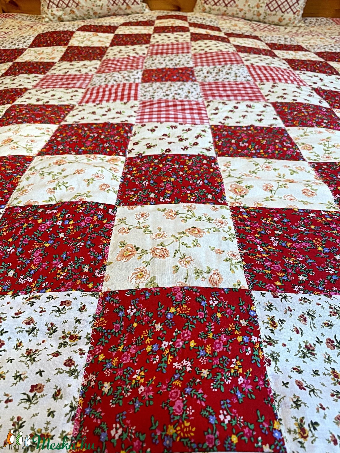 Patchwork takaró párnával -  - Meska.hu