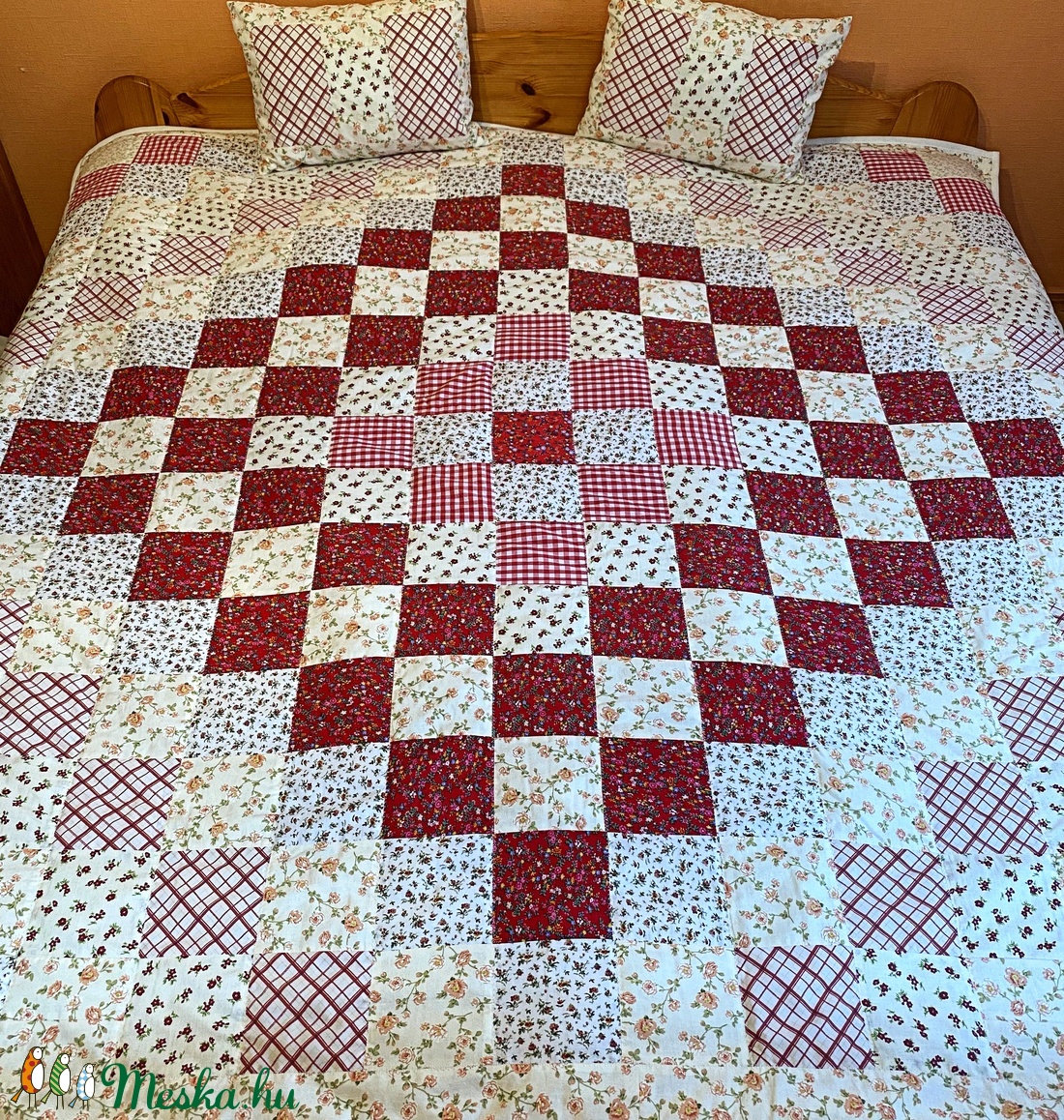 Patchwork takaró párnával -  - Meska.hu