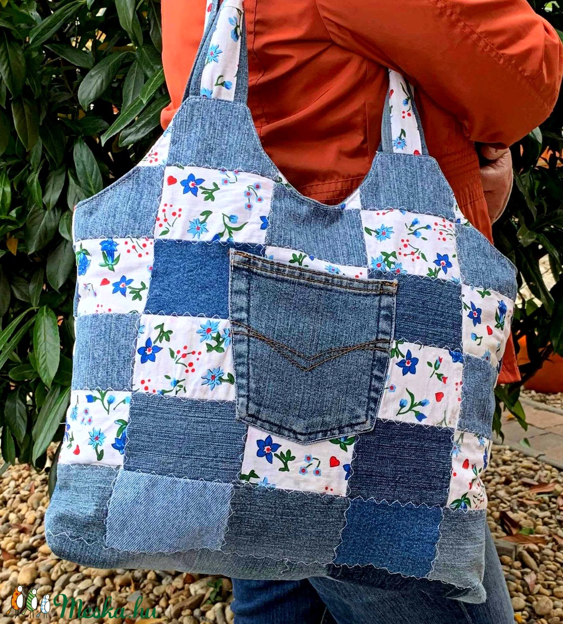 Patchwork női farmer táska -  - Meska.hu