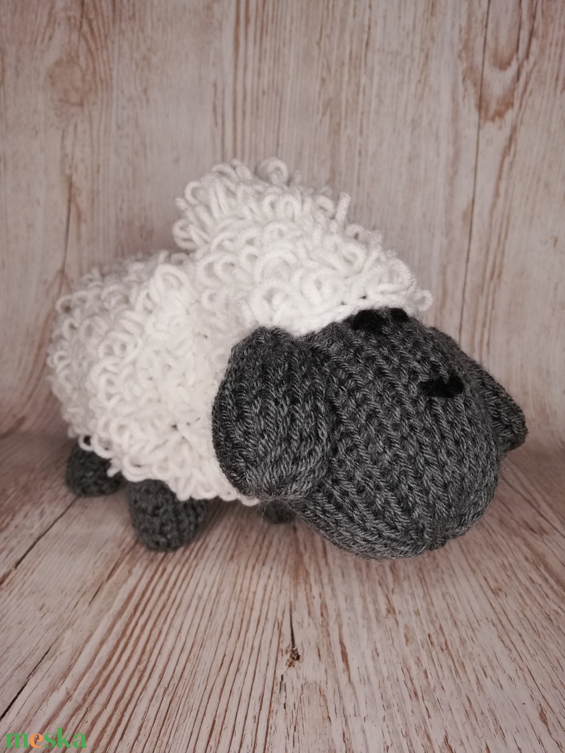 Kötött bárány - játék & sport - plüssállat & játékfigura - plüss bárány - Meska.hu