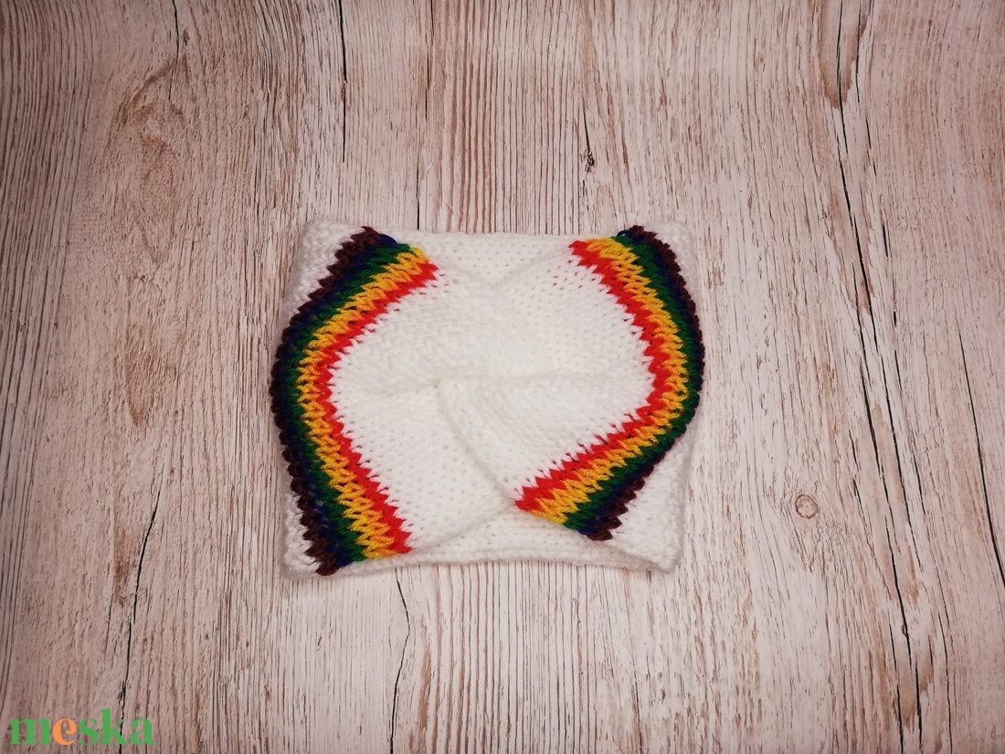 Kötött fülmelegítő, fejpánt - ruha & divat - sál, sapka, kendő - fejpánt - Meska.hu