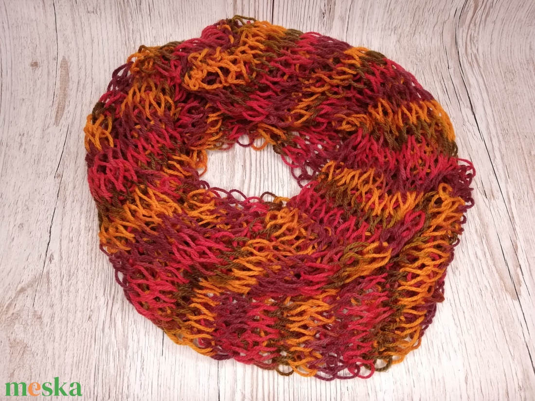Kötött körsál - ruha & divat - sál, sapka, kendő - sál - Meska.hu