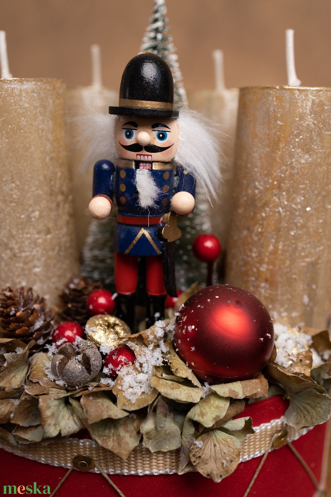Diótörő - karácsony - adventi díszek - adventi koszorú - Meska.hu