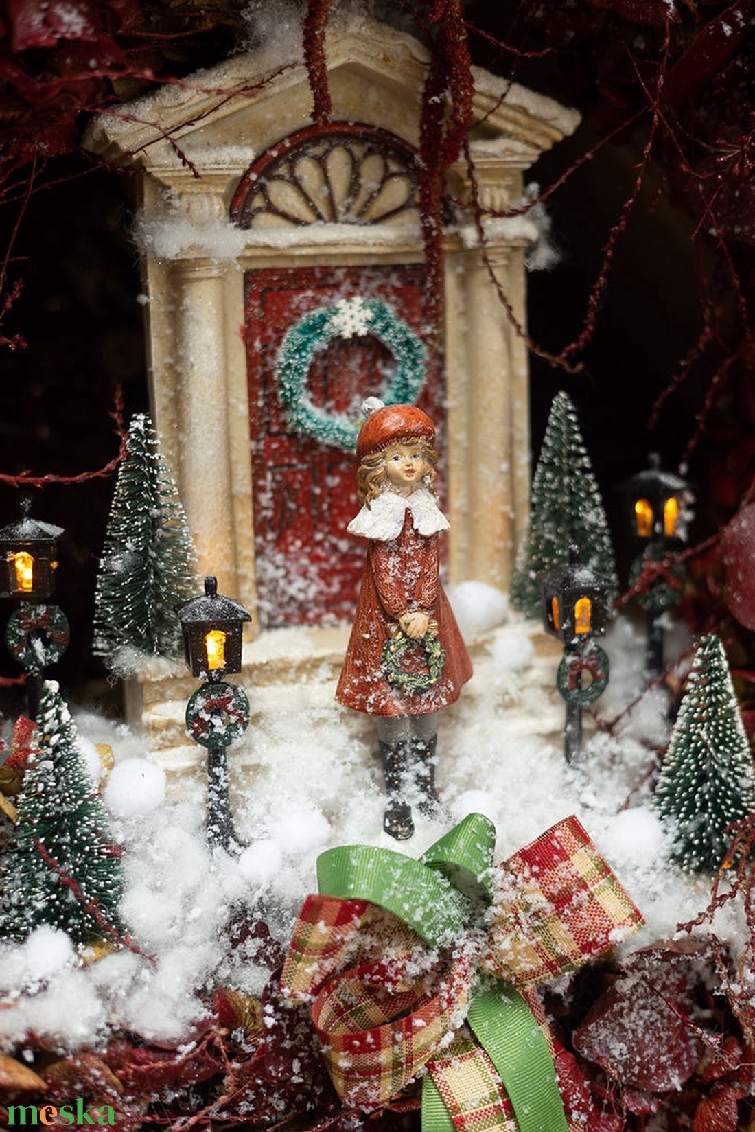Meseország kapuja ajtódísz. - karácsony - adventi díszek - adventi ajtódísz - Meska.hu