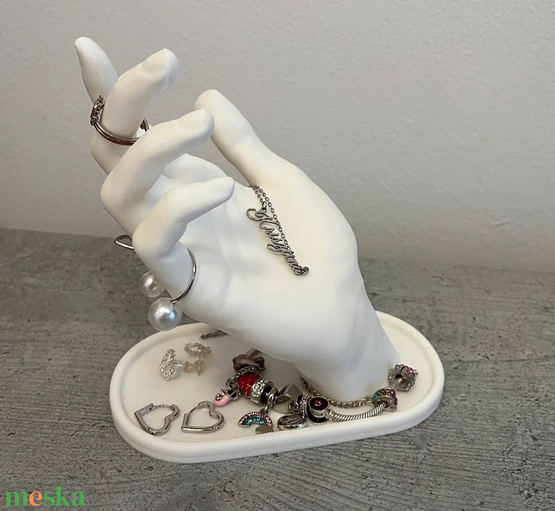 Egyedi 3D nyomtatott kéz ékszertartó - ékszer - ékszertartó - ékszertartó állvány - Meska.hu
